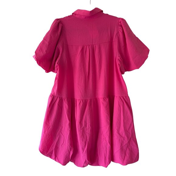 Entro Womens Medium In The Meantime Dress Hot Pink - Picture 4 of 15
